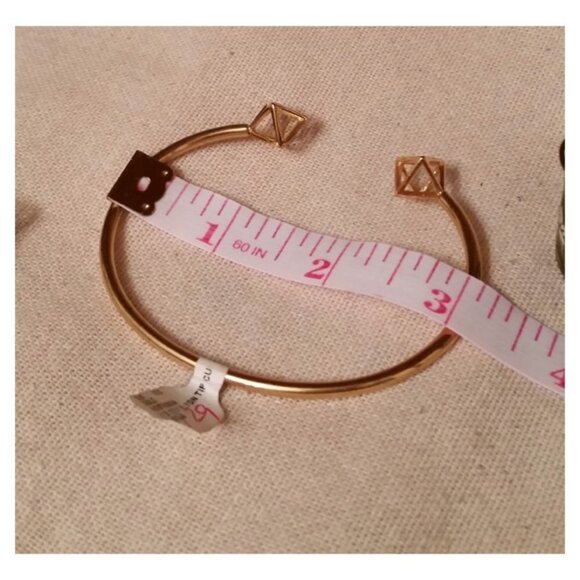 New Lesa Michelle 2 Gold And Silver Plated Cuff Bracelets Trendy Layering - Picture 3 of 3